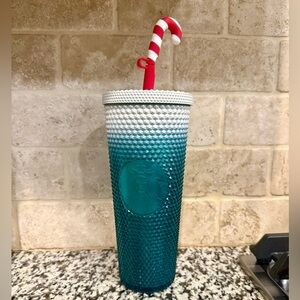 FINAL PRICE - Disneyland Candy Cane Studded Tumbler🌺